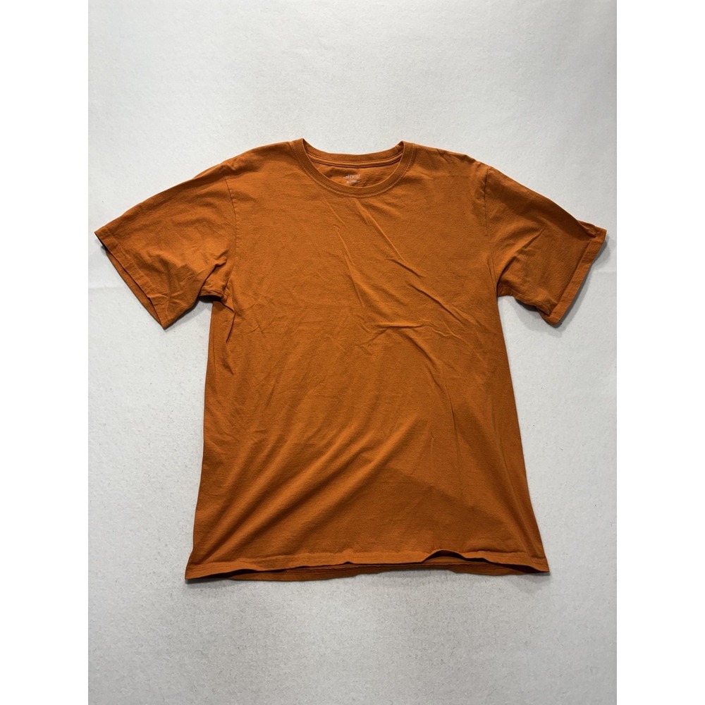 BCG Shirt Mens XL Orange Crew Neck Short Sleeve Basic Tee Cotton Casual Jersey